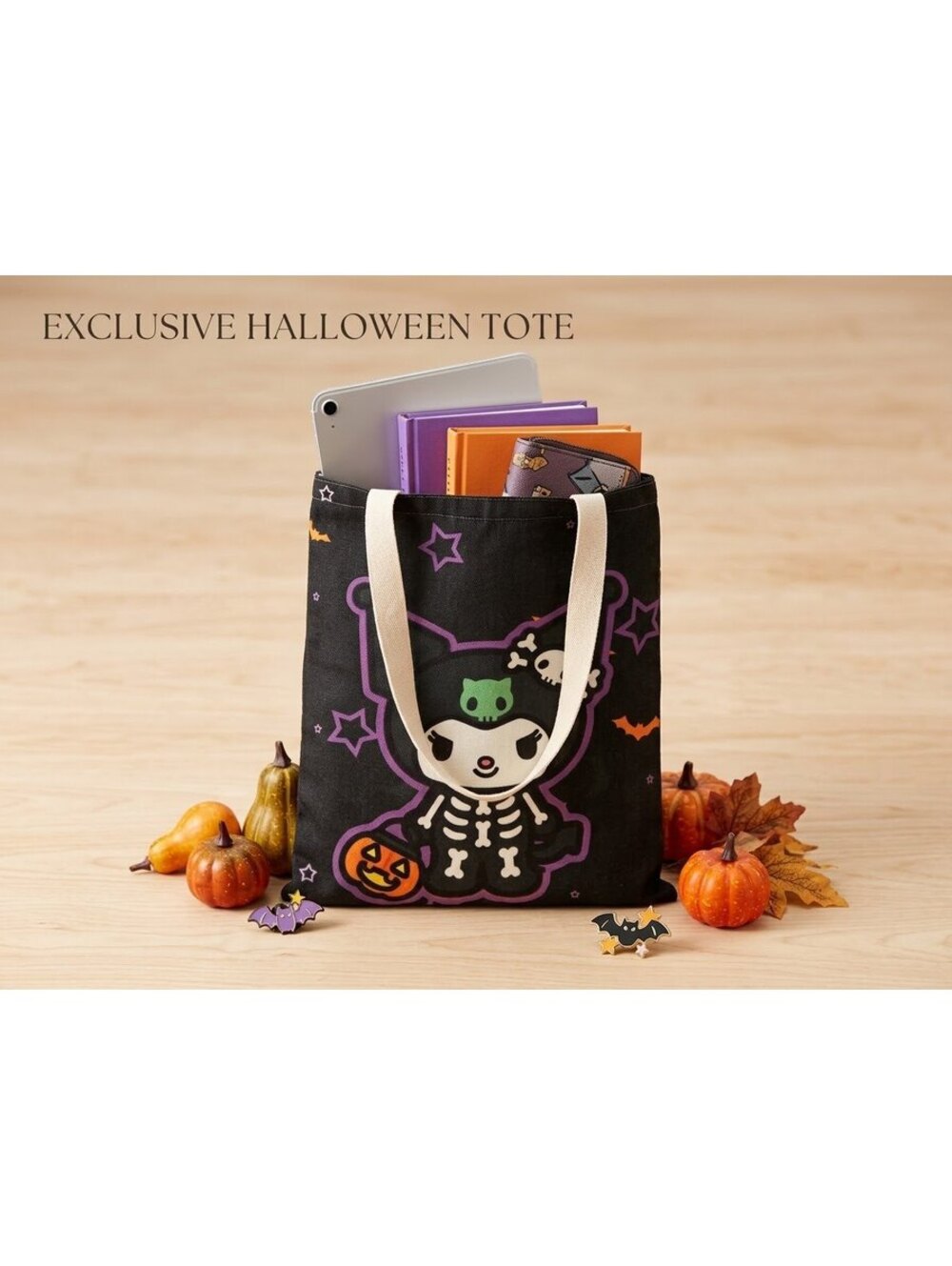 Kuromi Halloween tote bag